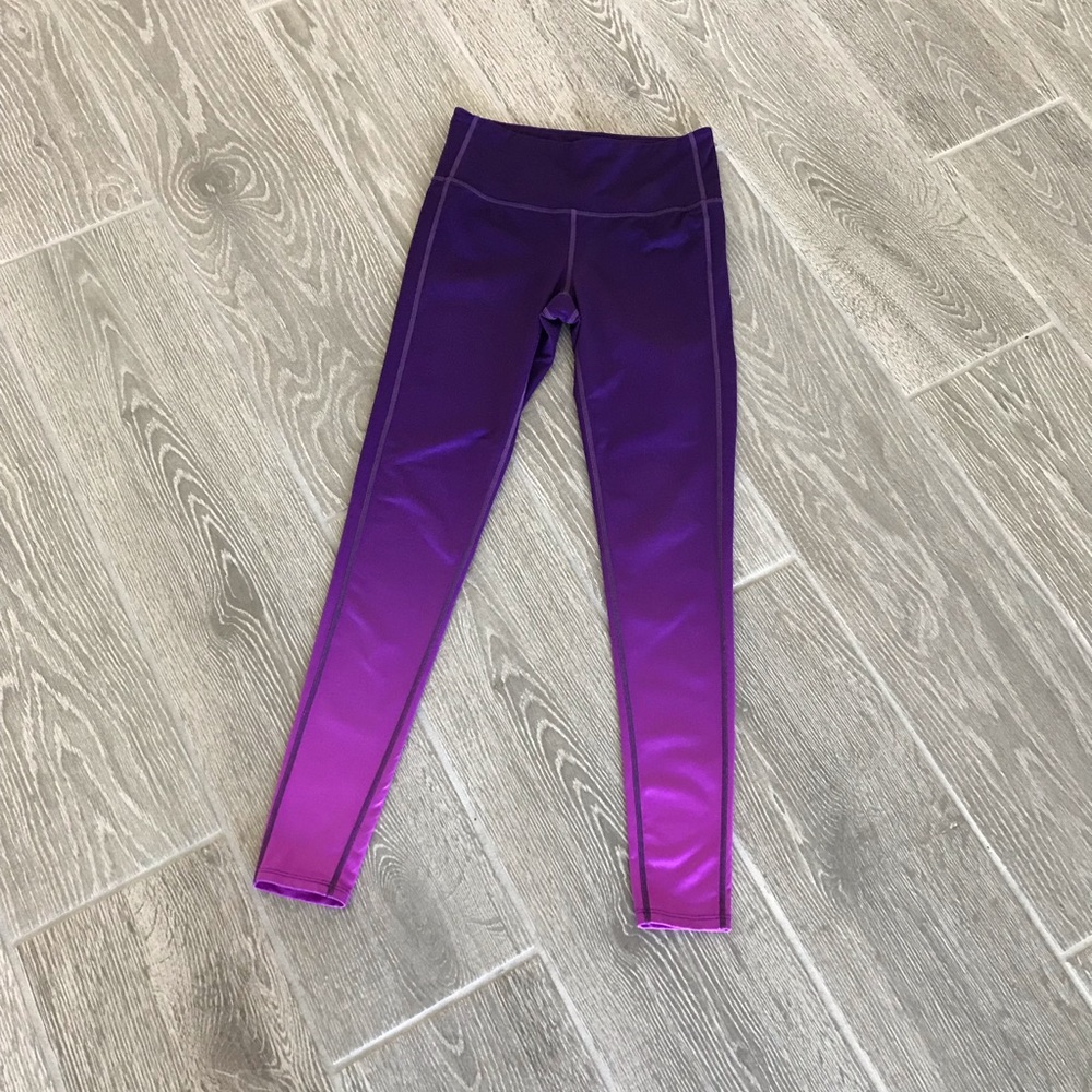 ATHLETA Chaturanga Purple Ombré Leggings Size XS